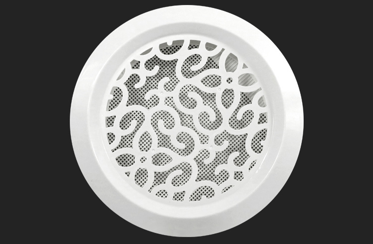 排气口送风口新风室内出风口圆形可调百叶排风口新风风口 旋转可调