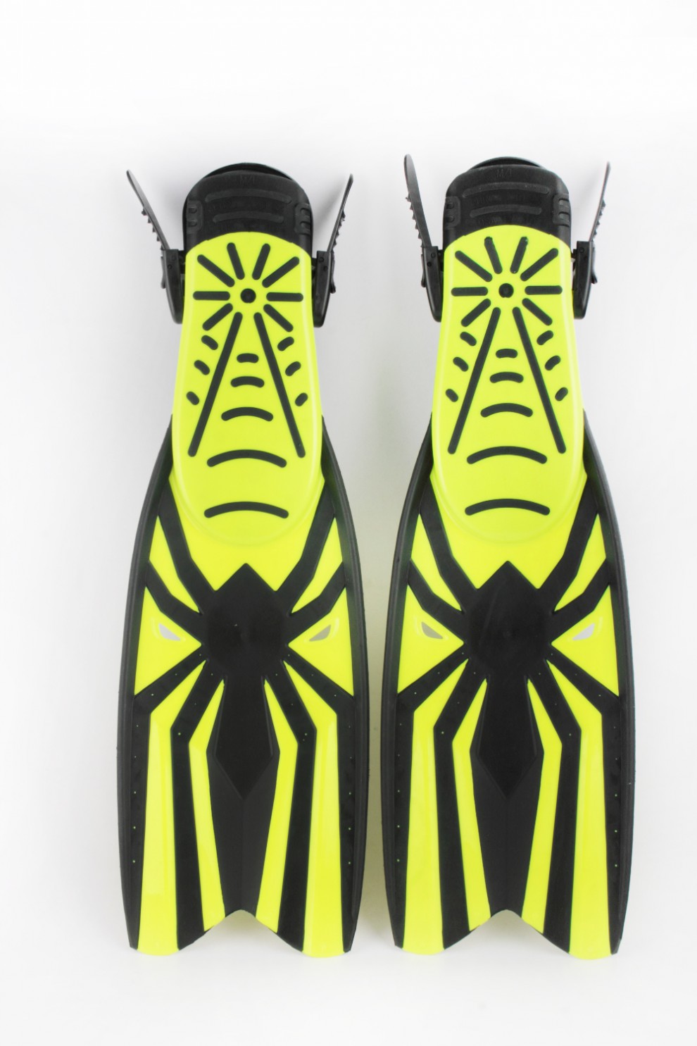 长脚蹼男女通用自由潜水蛙鞋 深潜 可调节浮潜游泳水肺装备 白色短