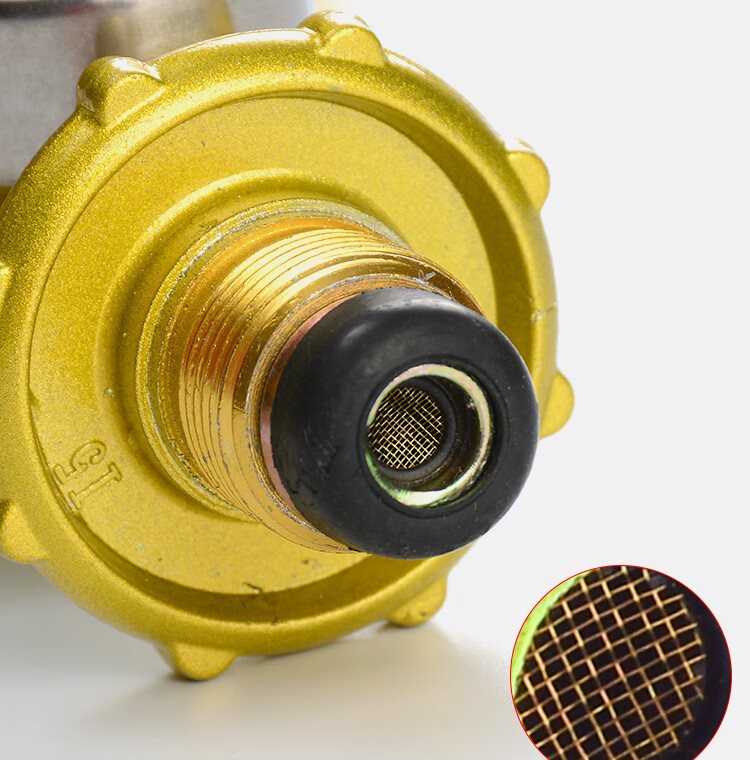 家用低压阀煤气灶液化气减压阀瓶装热水器阀门双嘴煤气阀单嘴带表加厚