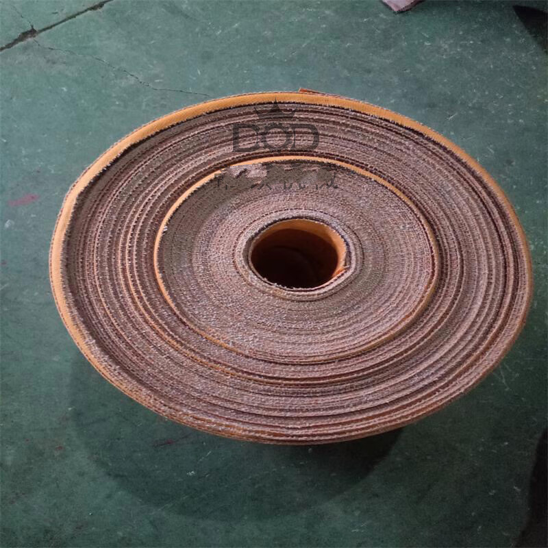 黄色橡胶帆布传动带平胶带平皮带传送带工业耐磨皮带提升机带 100*5