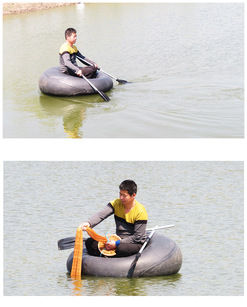 新款轮胎内胎船加厚丁基胶橡下网船皮划艇充气船钓鱼船自制耐磨漂流