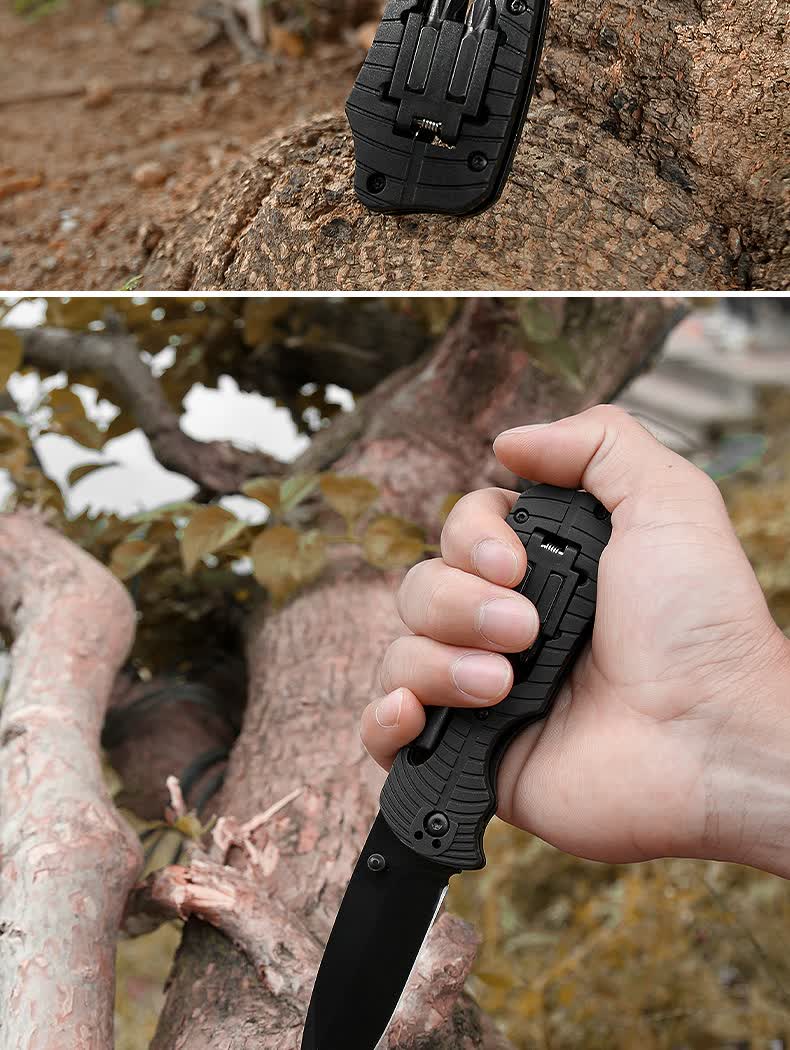 折叠刀防身 现货折叠刀高硬度折叠刀野营战术随身刀多功能求生折刀