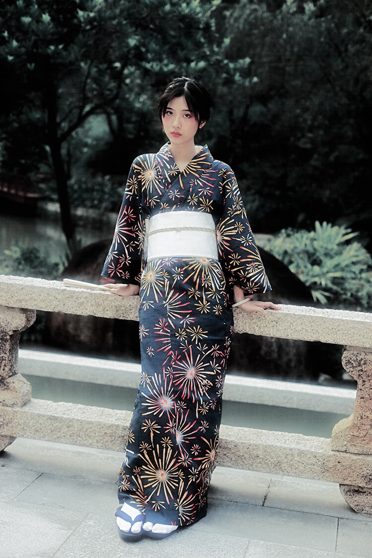 日本人穿的衣服山鸟和色正式和服日式和风浴衣复古少女连衣裙夏日烟火