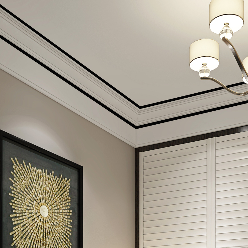 背景墙贴条客厅房屋吊顶装饰条自粘亚克力立体镜面墙贴电视背景墙边框