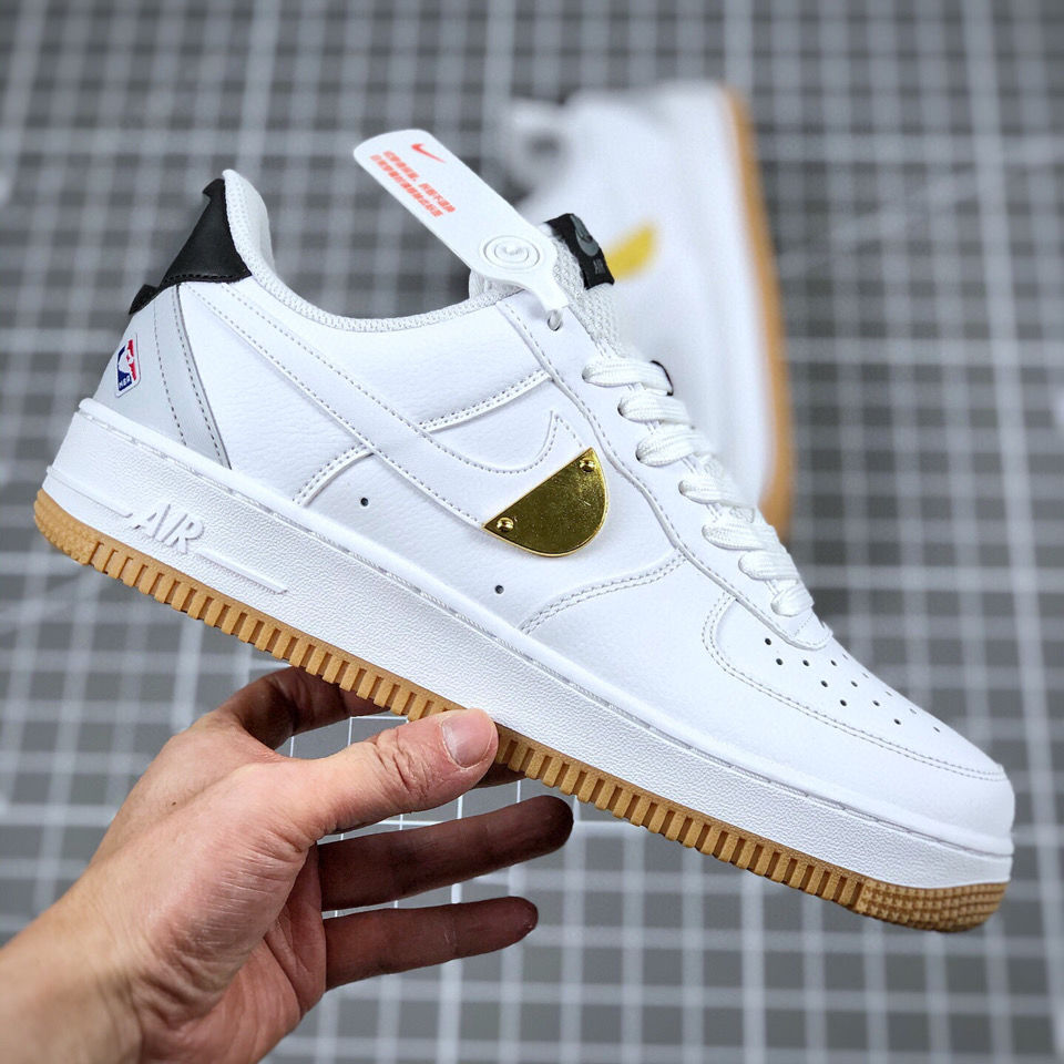 纯原1 nba af1黑白 空军一号板鞋ct2298-100 黑白金 36【图片 价格