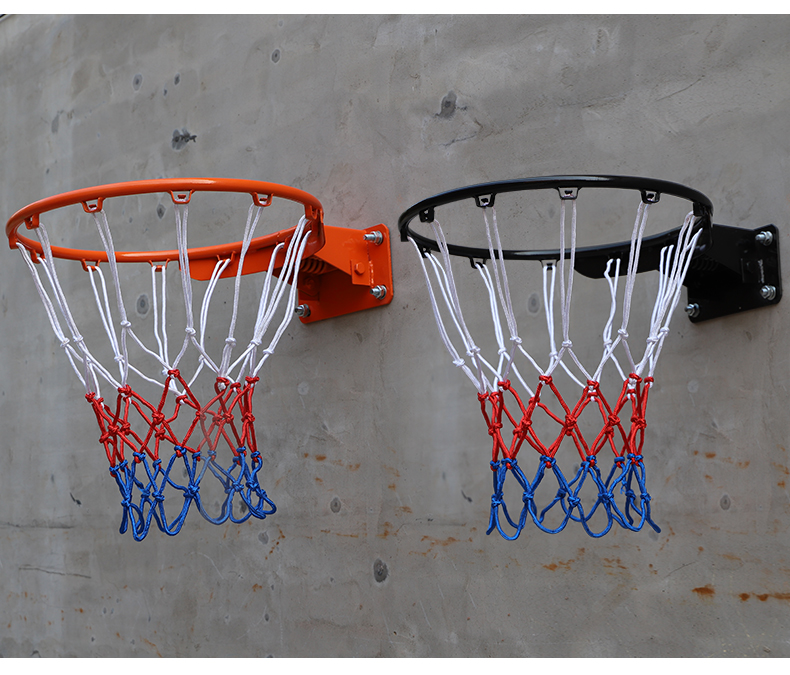 架室内儿童投篮筐成人可扣篮双弹簧减震款黑色膨胀螺丝双篮网大礼包