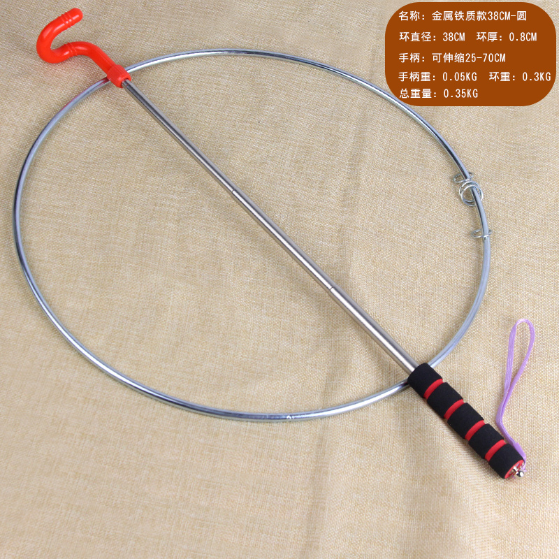 滚铁环铁圈 80后怀旧玩具儿童圆环滚铁圈推铁环成人学生 金属铁质38cm