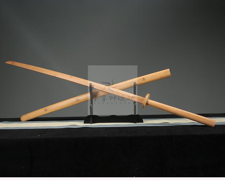 带鞘全竹刀剑道实木质刀表演武术训练习道具刃14米倭大长刀灰色60以下