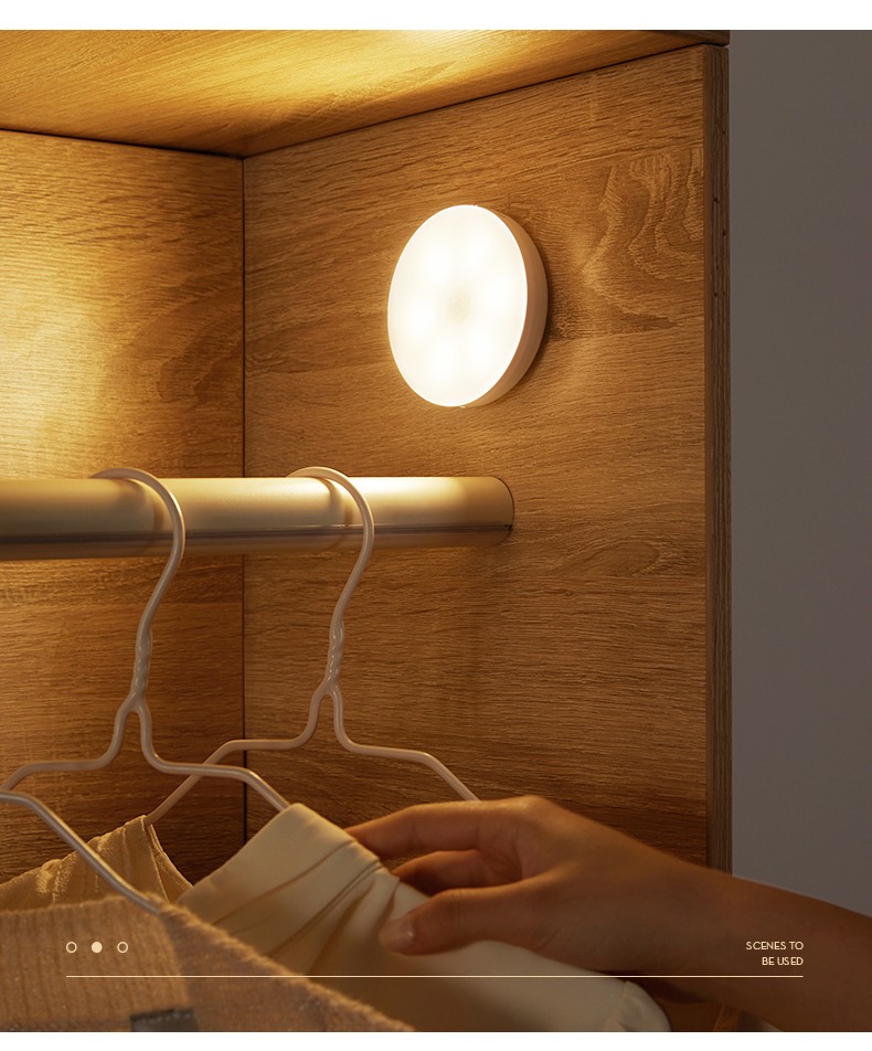 小米(mi)米家通用小夜灯人体感应智能灯小充电式家用过道走廊起夜无线