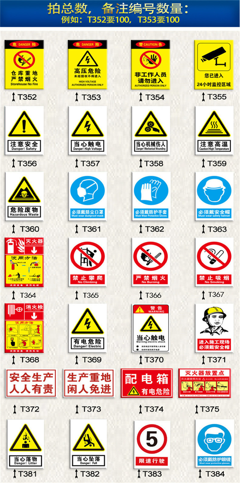 施工现场安全标牌顺序图片