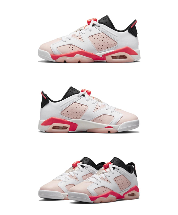 nike/耐克 乔6 女子gs大童运动透气复古篮球鞋 768878-102 38.