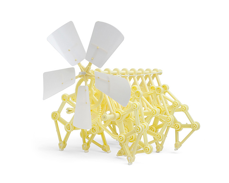 diy手工科技小制作风力怪兽风能动力机械兽风力仿生兽永动机机器人小