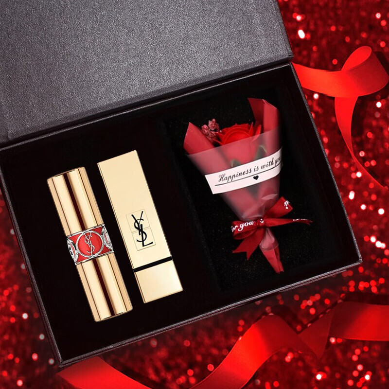 【七夕情人节礼物】ysl圣罗兰口红套装礼盒ysl小金条21杨树林圆管12
