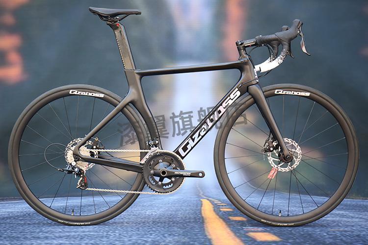 瑞豹公路车 gizaboss碳纤维公路自行车ut变速支持速联无线电变c夹碟刹