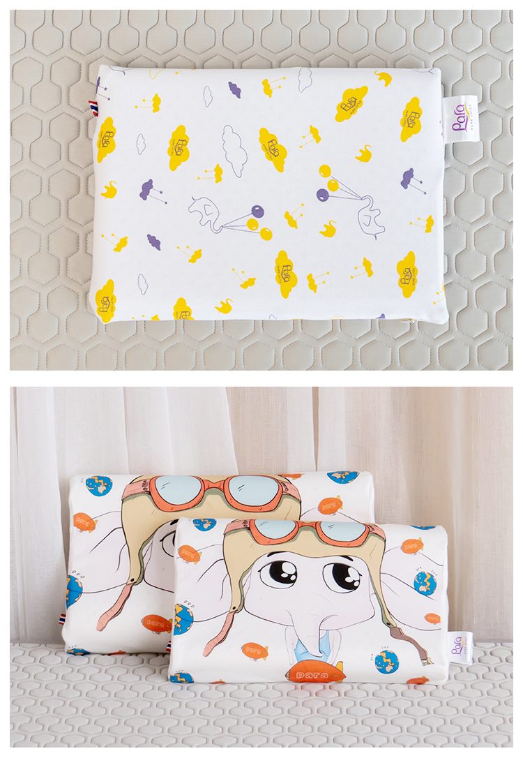 para乳胶枕para儿童乳胶枕头泰国新生婴儿宝宝小孩学生专用四季通用