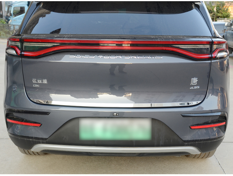 18-21款比亚迪唐二代尾门饰条19唐dm/dmi燃油版全系不锈钢装饰条 黑标