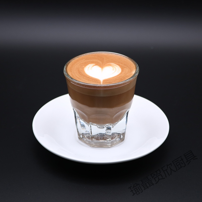 推荐卡布奇诺杯经典浓缩意式咖啡杯澳白卡布杯法国进口果汁拿铁杯宽口