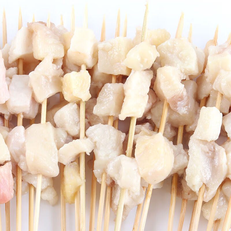 烧烤牛油串牛油粒100串袋牛油小串鲜冻牛胸口油全国顺丰1袋