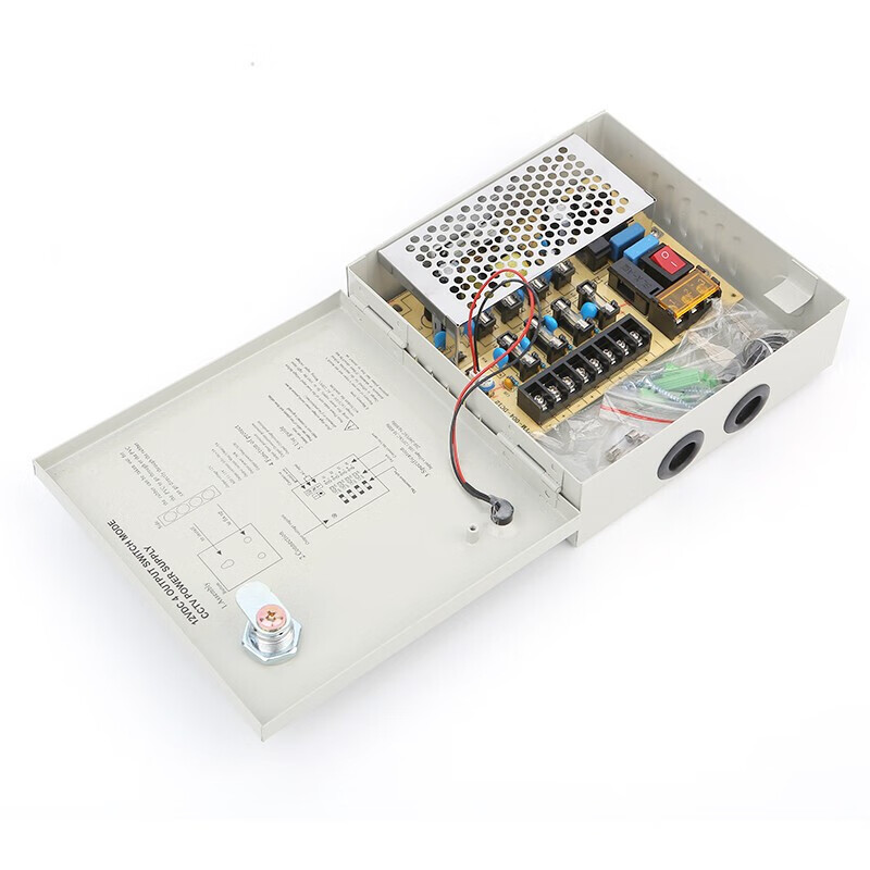 开关电源箱摄像头电源箱220v转12v集中供电led弱电箱 s-36-12v4ch不带