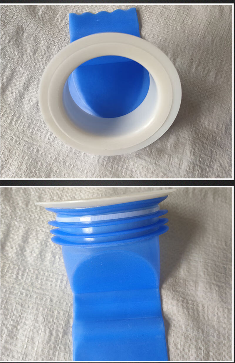 地漏旱厕马桶密封圈法兰110管地漏白色防臭芯玻璃胶扎带内径95110适用