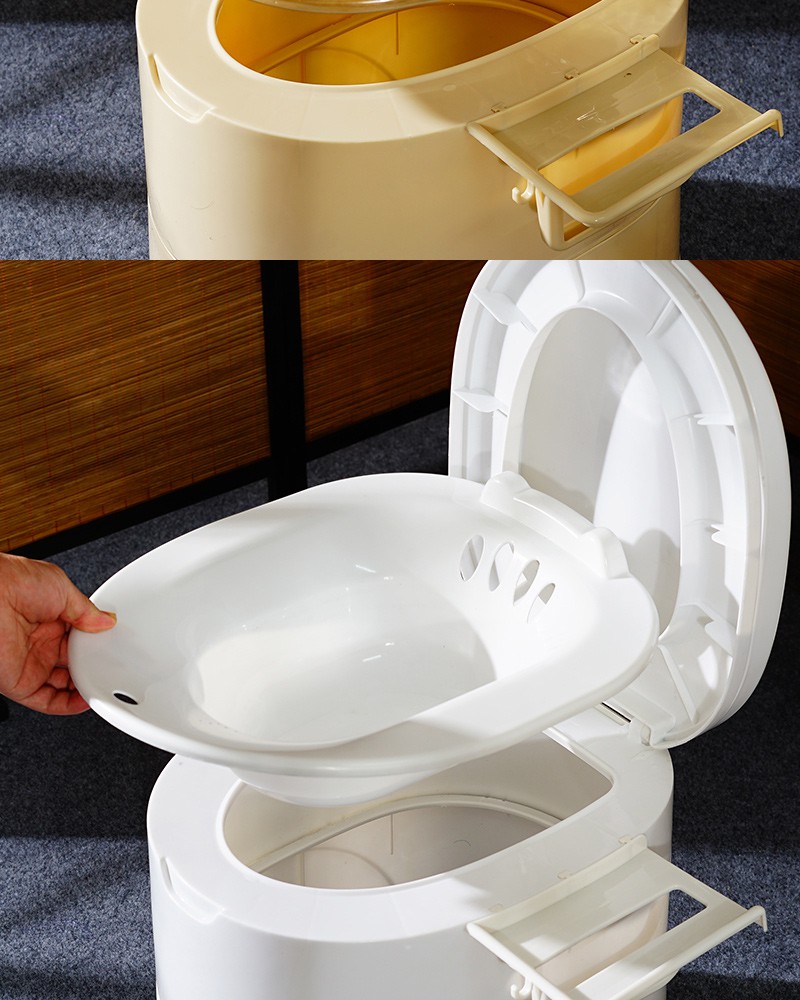 时尚[坐浴]免蹲男女坐浴盆加热恒温坐浴器女士熏蒸私处坐浴器 女中盆