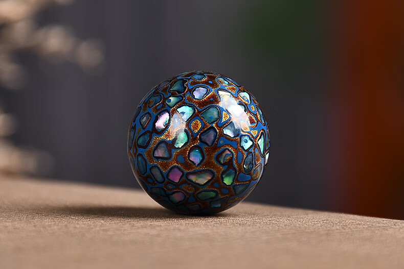 【京选旗舰】满贝壳大漆珠单珠螺钿女士手链佛珠手串饰品漆器非遗多宝