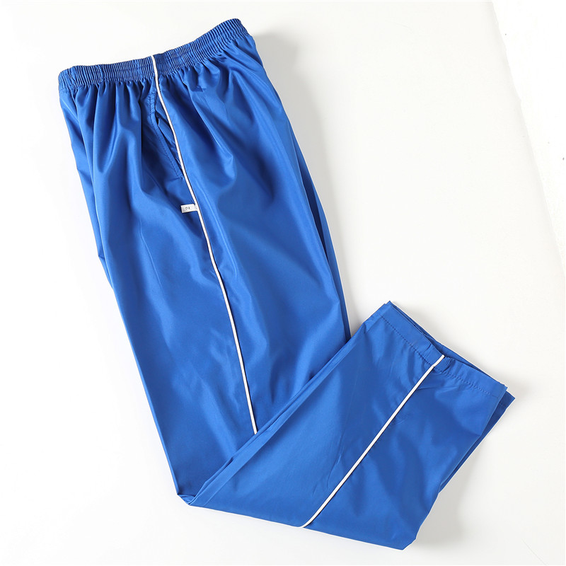 深圳中学同款夏季校服夏装初中生高中生校服带网滑料白细条裤子小学生