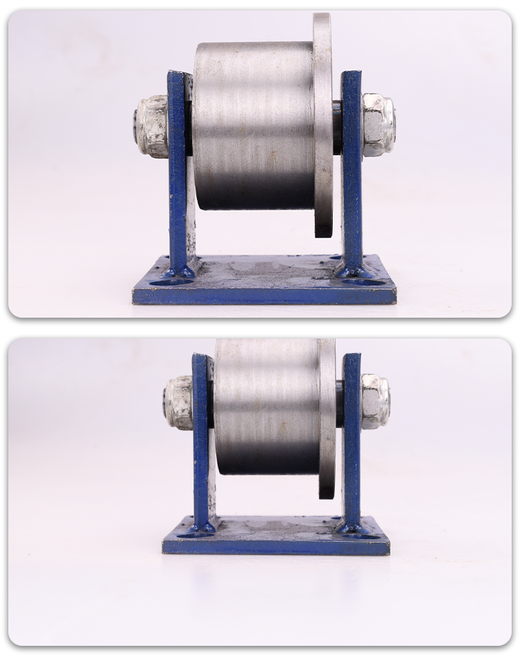 定制火车轨道轮矿山滑轮地铁高铁轨道滑轮槽钢轮工字钢轮铁门槽轮150