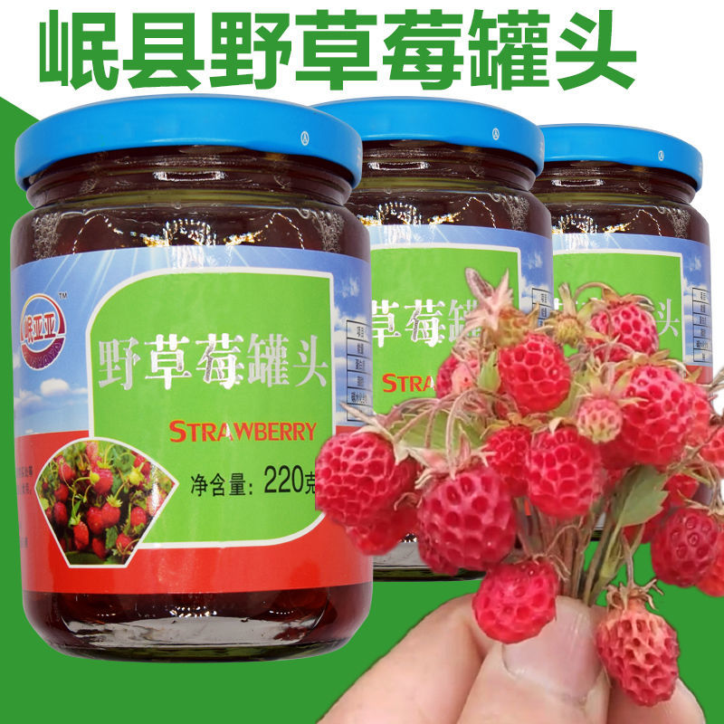 岷县野草莓罐头 岷县野草莓罐头 多规格 野草莓罐头 亚亚清真食品 拍6
