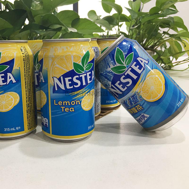 5折 年货香港进口柠檬茶/冰爽柠檬茶饮料饮品315ml*24罐/箱 柠檬茶