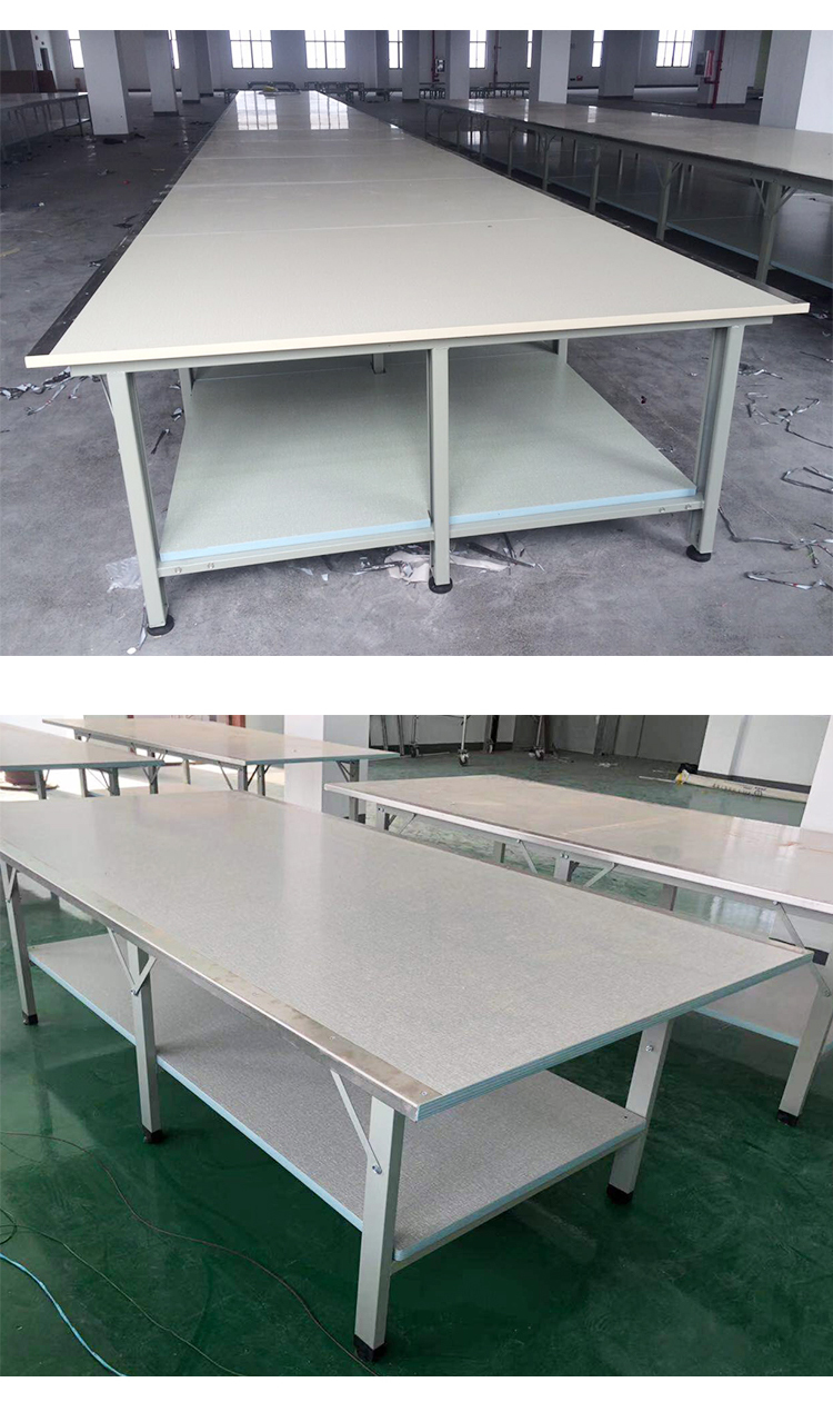 裁剪台板双层裁剪台裁剪桌裁床台台板裁剪打包工作台裁剪案板裁床含