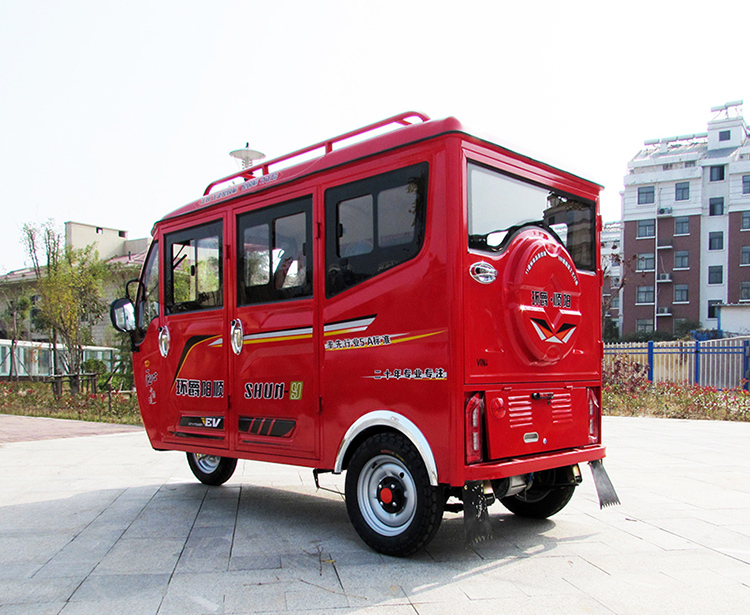 新款可上牌全封闭电动三轮车老年人载客拉客封闭式家用代步车客运车