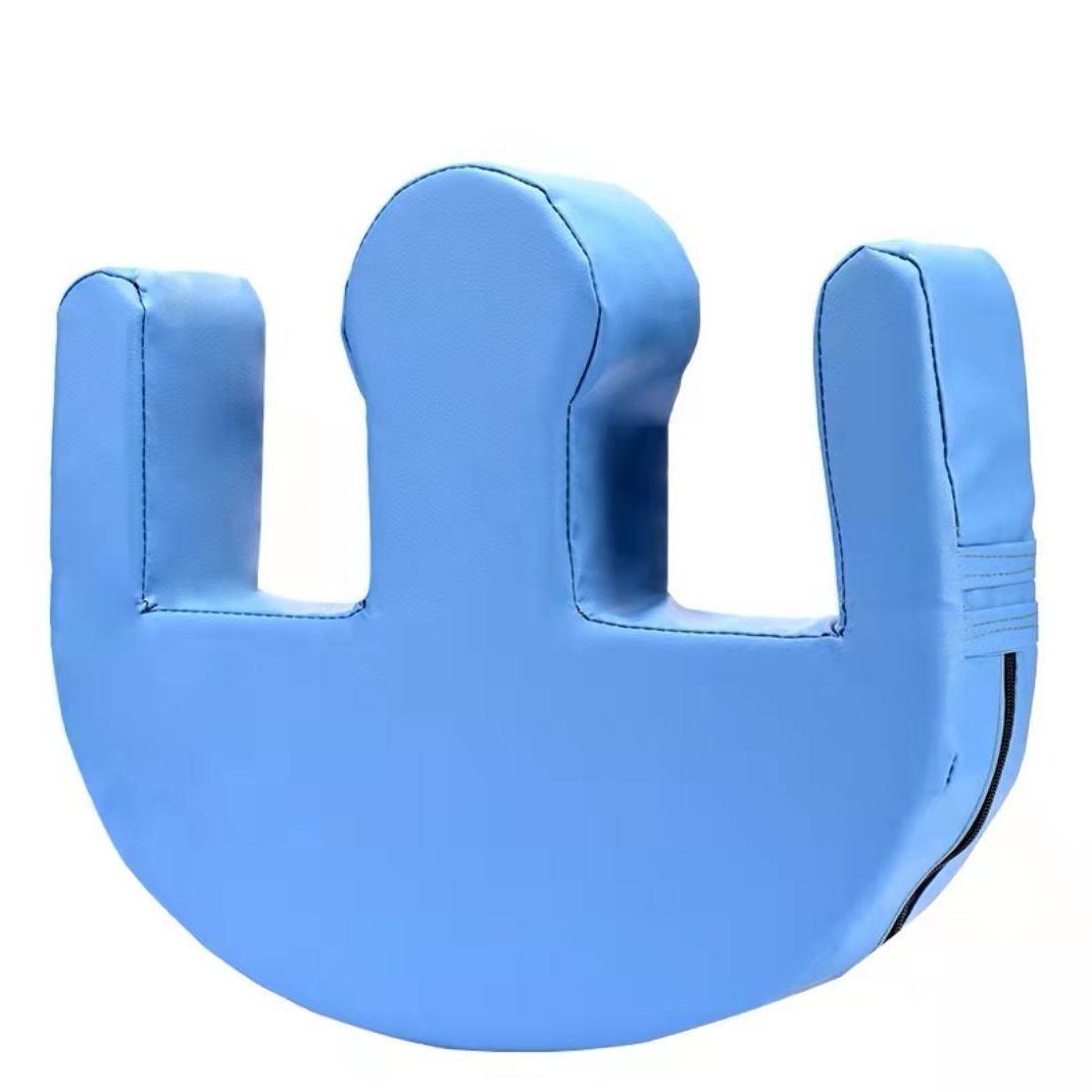 老人翻身辅助器家用u型换尿布瘫痪病人床上多功能护理神器pu蓝色u形