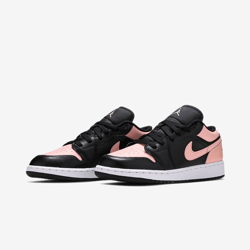 耐克nike air jordan 1 low aj1黑粉脚趾男女同款百搭防滑低帮休闲鞋