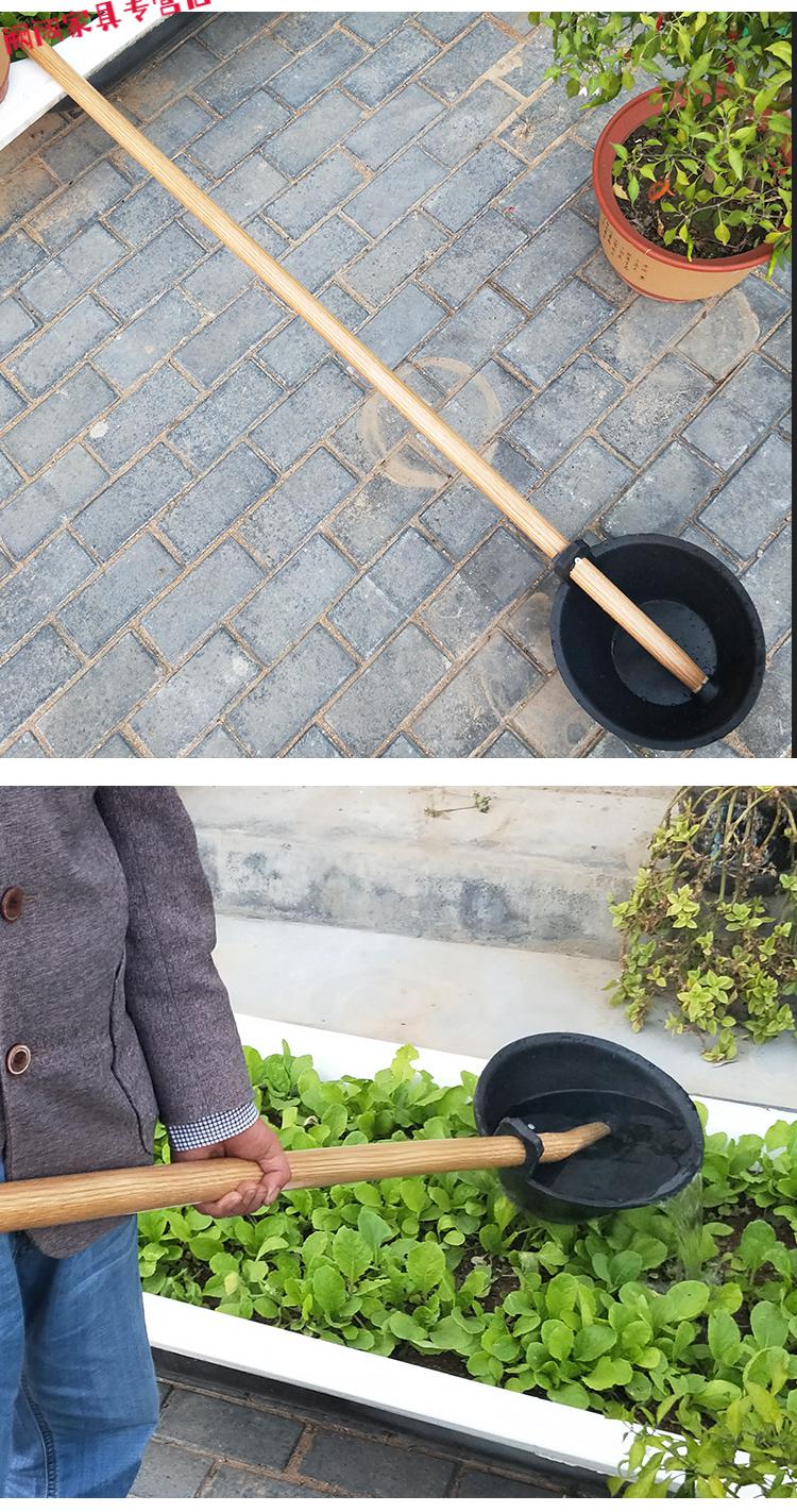 菩本家大粪勺长柄长把水勺水瓢浇花浇菜勺子塑料粪掏瓢粪瓢加厚老式