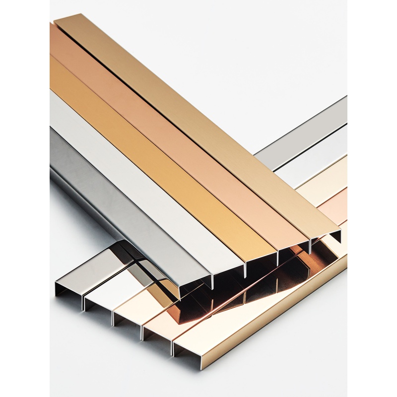 钛金条吊顶黑钛金不锈钢装饰条钛合金属吊顶背景墙u型免开槽装饰弧形