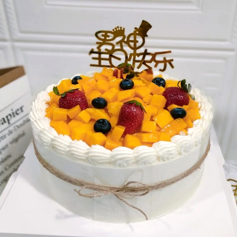 仿真蛋糕模型2021新款流行网红水果奶油生日蛋糕模型橱窗展示样品款式