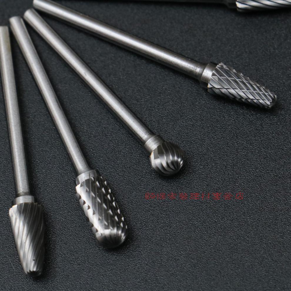 钨钢电钻头木雕根雕打磨头木工雕刻头电动木雕刻工具铣刀头旋转锉3mm