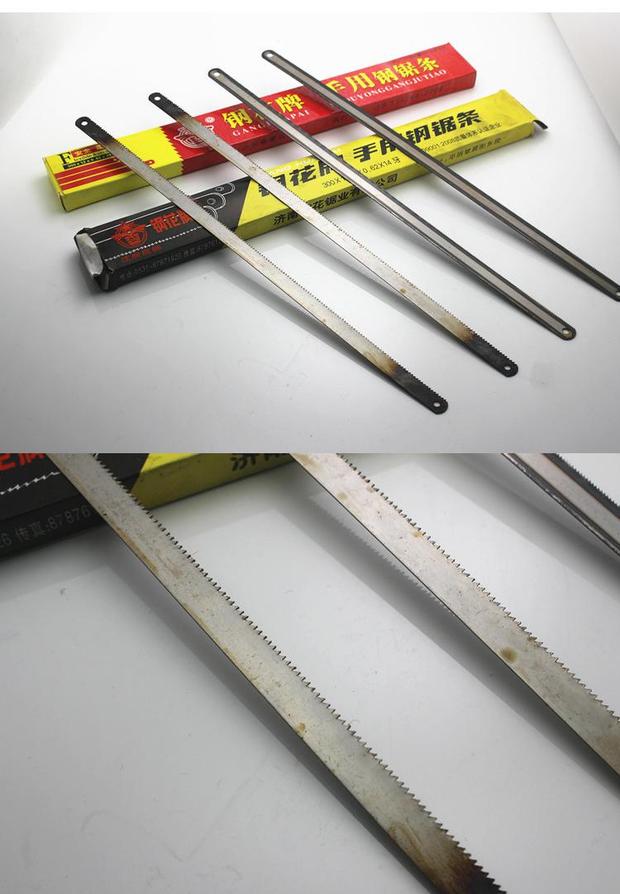 惠利得钢花牌钢锯条24牙细粗齿高速手用强力金属切割锯片手工锯条钢花