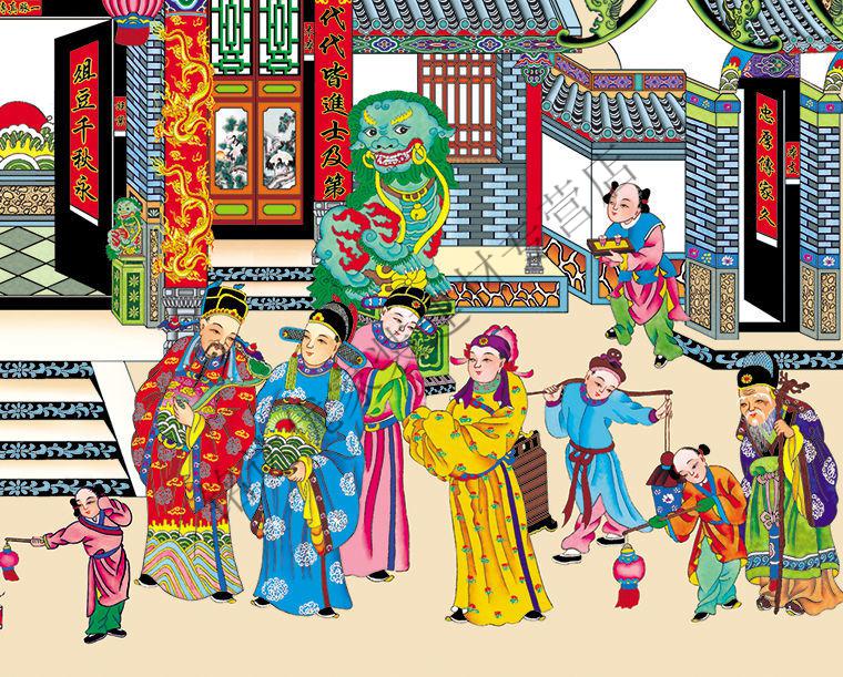 农村中堂挂画供奉老祖宗家谱挂画家堂轴子族谱宗谱图老式过年祖先堂