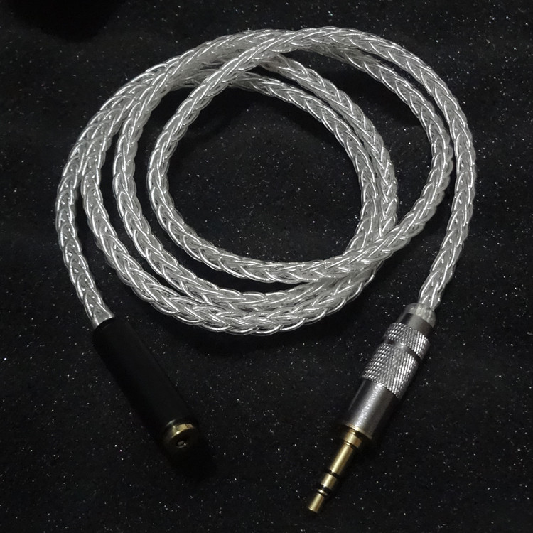 单晶铜镀银 森海ie800 ie800s耳机升级线 4.4平衡 2.5 连接延长线 4.