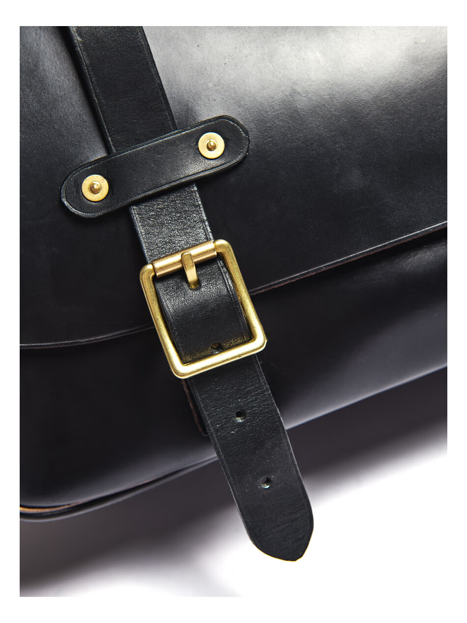 玩累了的孩子机车信使斜挎邮差包riri拉链茶芯牛皮可旧化美式复古美国