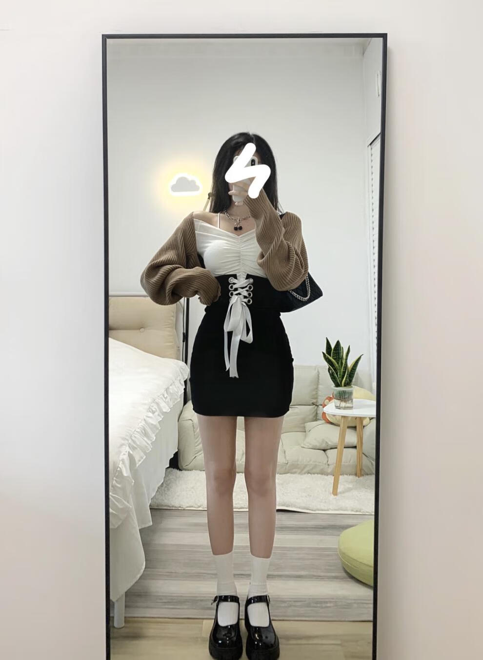 jennie同款鞋子 2022新款厚底玛丽珍小皮鞋女高跟jk制服鞋子配裙子的