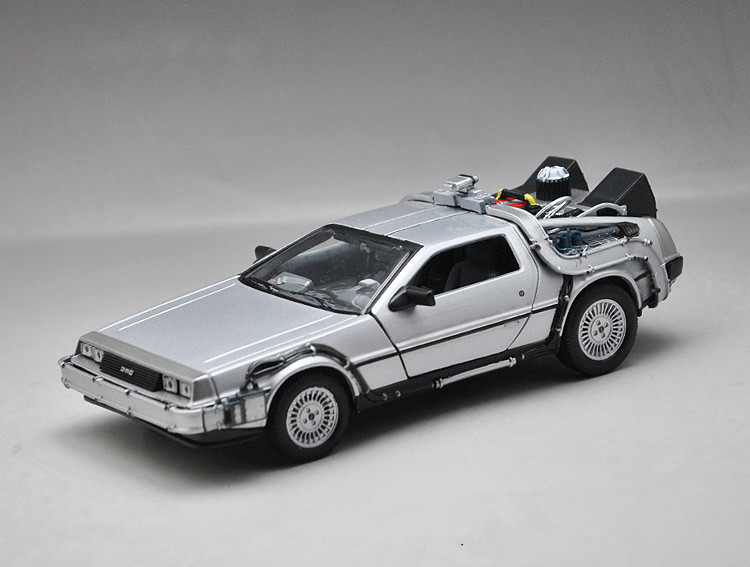 回到未来车模型 时光机电影版威利1:24 dmc头号玩家仿真汽车模型 第ii