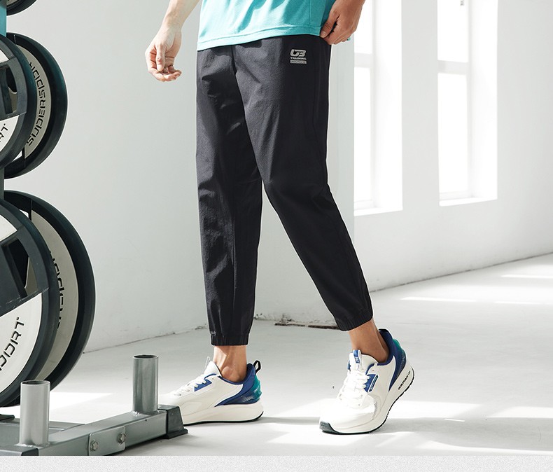 361度运动裤男2022夏季新款运动九分裤裤子常规休闲裤h兰州蓝xs