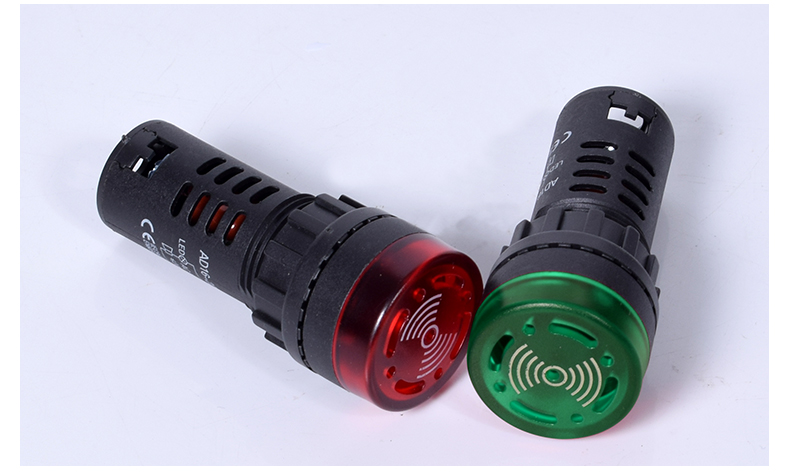 凯之讯断续声闪光声光蜂鸣器ad16-22sm报警器22mm 优质红色(3个) 12v