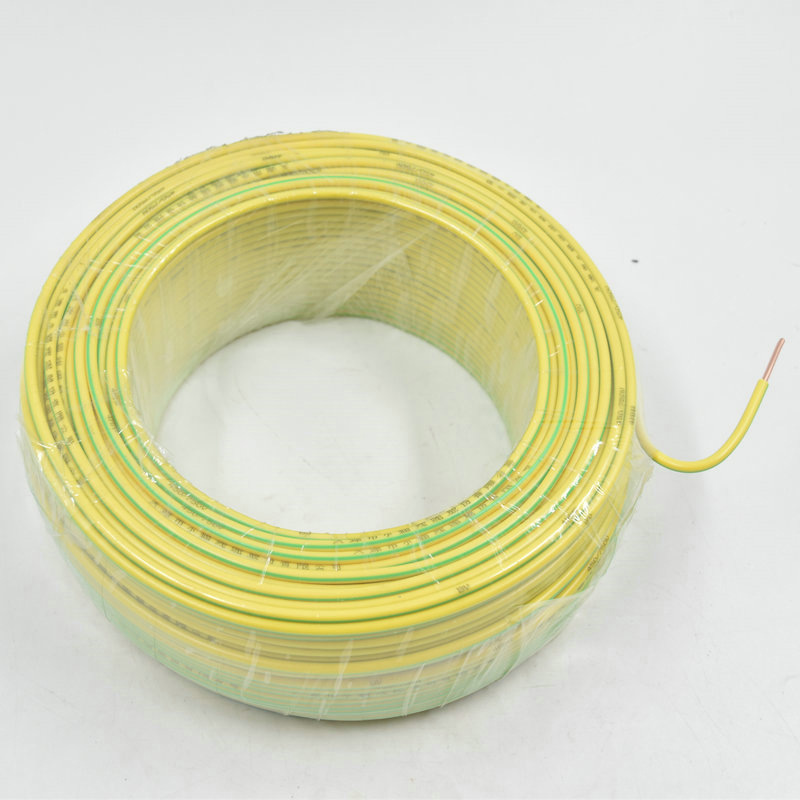 5 4 6平方阻燃耐火电线家装塑铜线 黄色(100米) 国标bv4mm