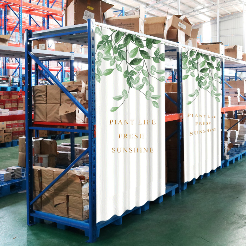 小米mi可移动货架遮挡帘置物架铁架免打孔防尘轨道式拉帘门帘滑轨式