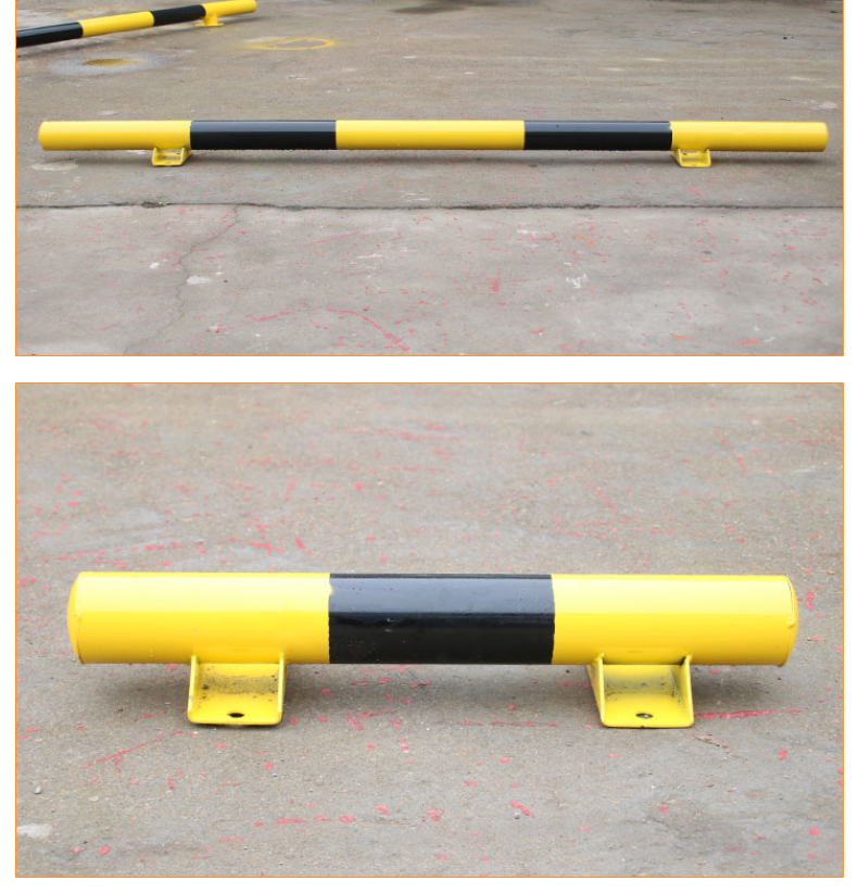 停车位挡车器 钢管车库倒车限位器 汽车2米u型车轮定位器 防撞栏 法兰