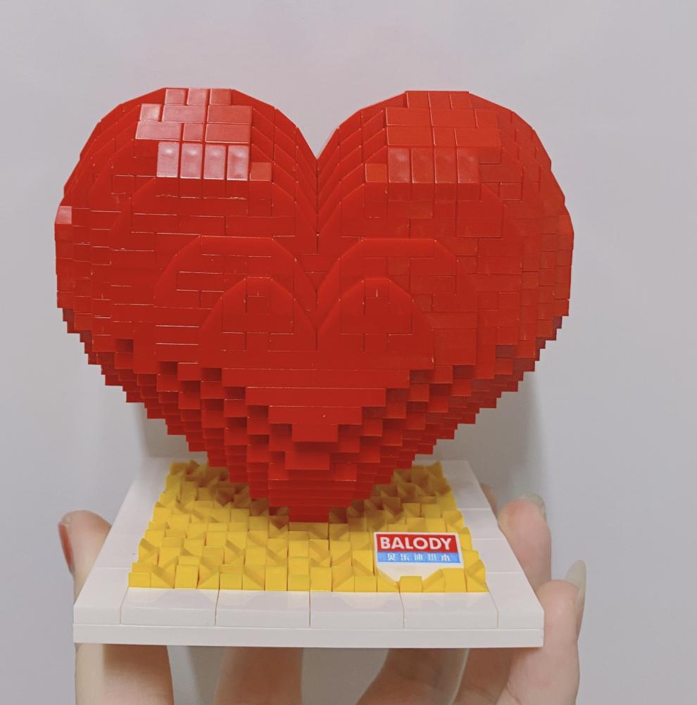 乐高lego旗舰创意心形积木七夕女孩立体爱心拼装玫瑰花情人节求婚表白